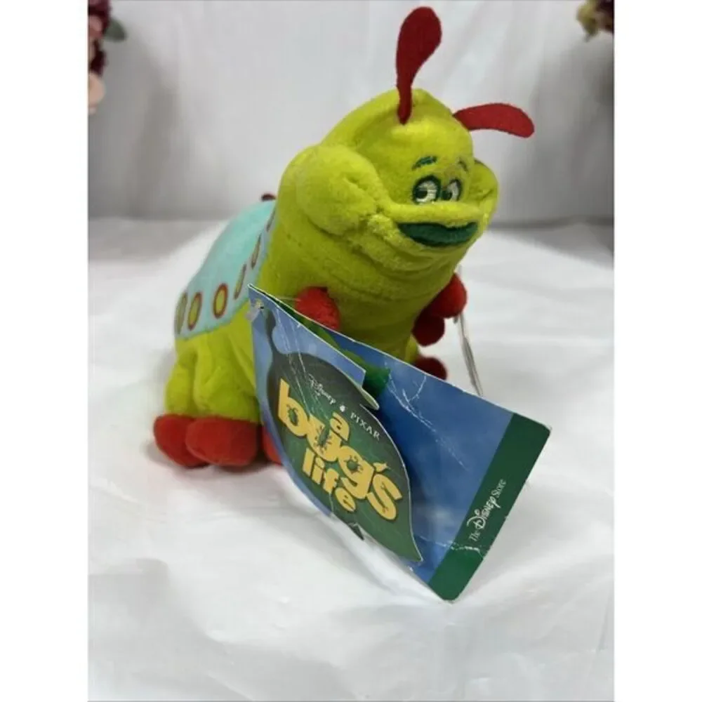 The Disney‎ Store A Bug's Life Heimlich Mini Bean Bag Beanie Plush New
